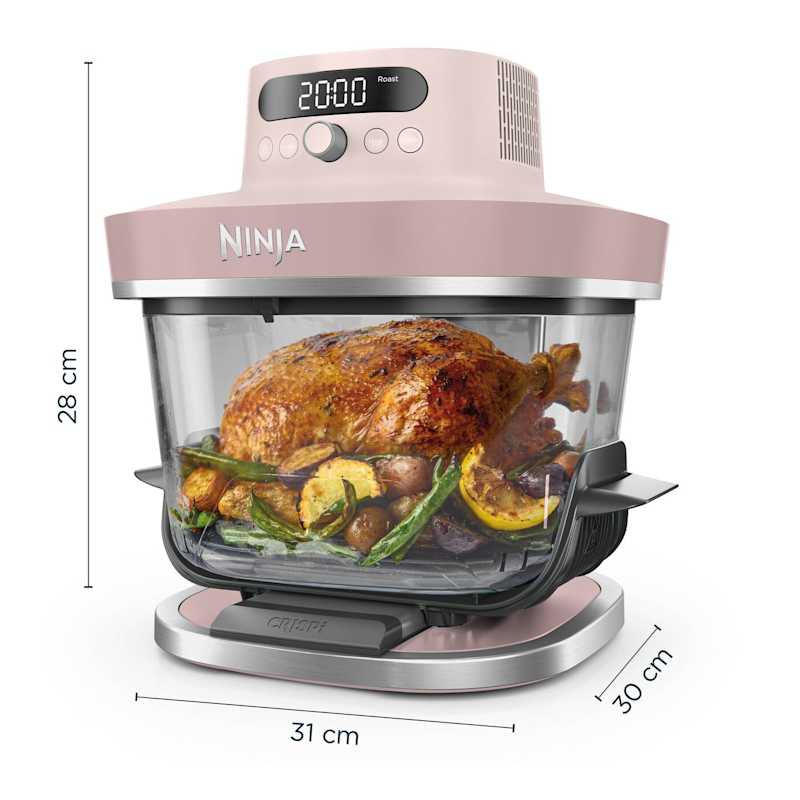 Ninja CRISPi PRO 7-in-1 Glass Air Fryer – Rose Quartz AS101UKRS